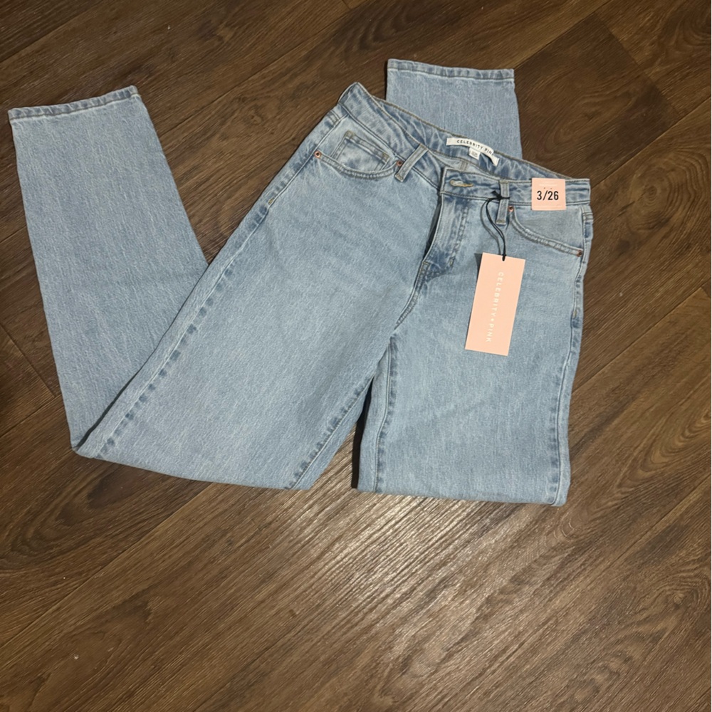 Celebrity Pink Light Blue Straight Leg Jeans